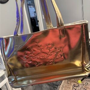 Gold Metallic Tote Bag